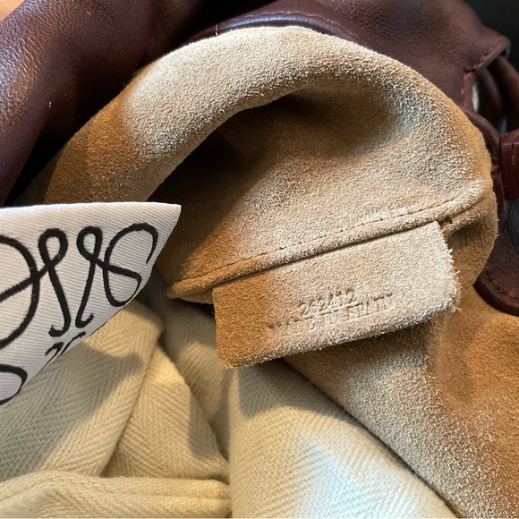 BURGUNDY NWT LOEWE FLAMENCO BAG IN MEDIUM, Napa calfskin. - Picture 15 of 15